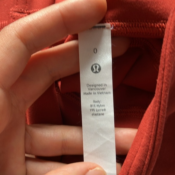 Lululemon Athletica groove super high rise flared pant nulu cayenne size 0 - Picture 8 of 9